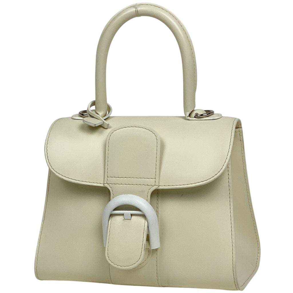 デルヴォー ブリヨン ミニ 2WAY ショルダーバッグ ハンドバッグ レザー ホワイト レディース 【中古】brbag