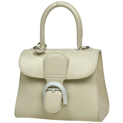 デルヴォー ブリヨン ミニ 2WAY ショルダーバッグ ハンドバッグ レザー ホワイト レディース 【中古】brbag
