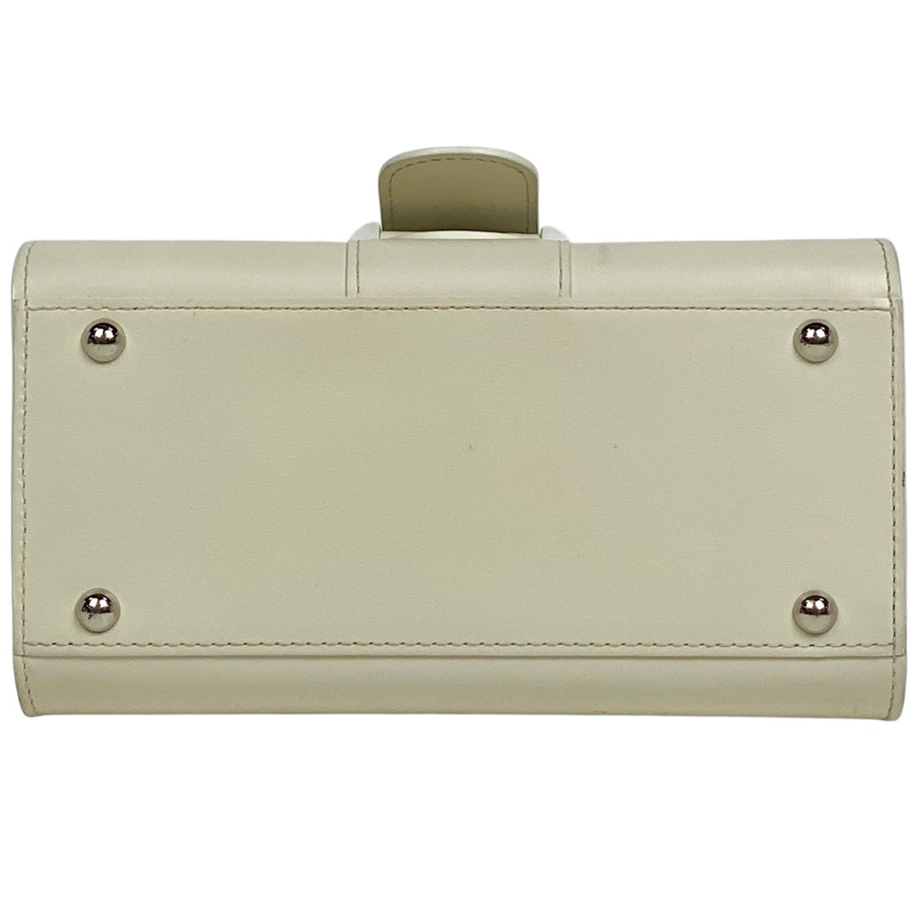 デルヴォー ブリヨン ミニ 2WAY ショルダーバッグ ハンドバッグ レザー ホワイト レディース 【中古】brbag
