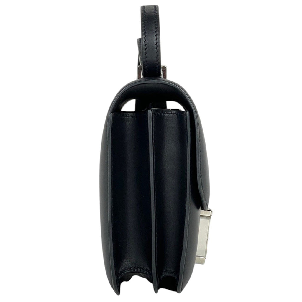 エルメス コンスタンス 18 ミニ スタジオ ショルダーバッグ レザー ブラック レディース 【中古】brbag