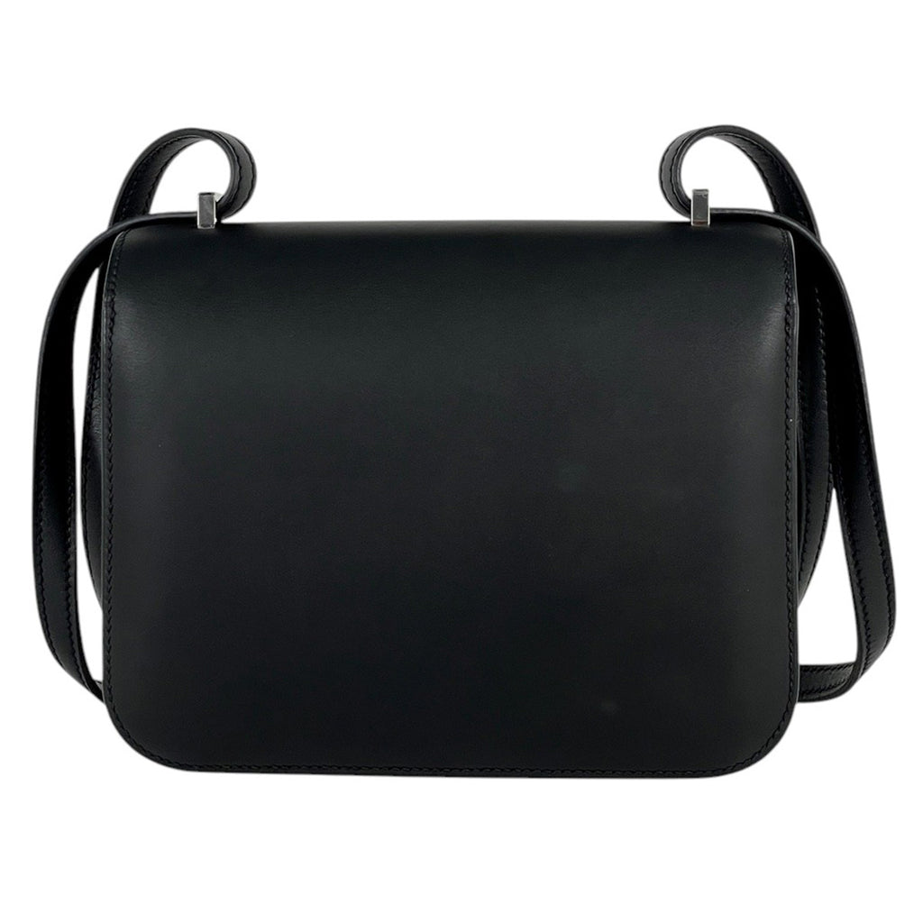 エルメス コンスタンス 18 ミニ スタジオ ショルダーバッグ レザー ブラック レディース 【中古】brbag