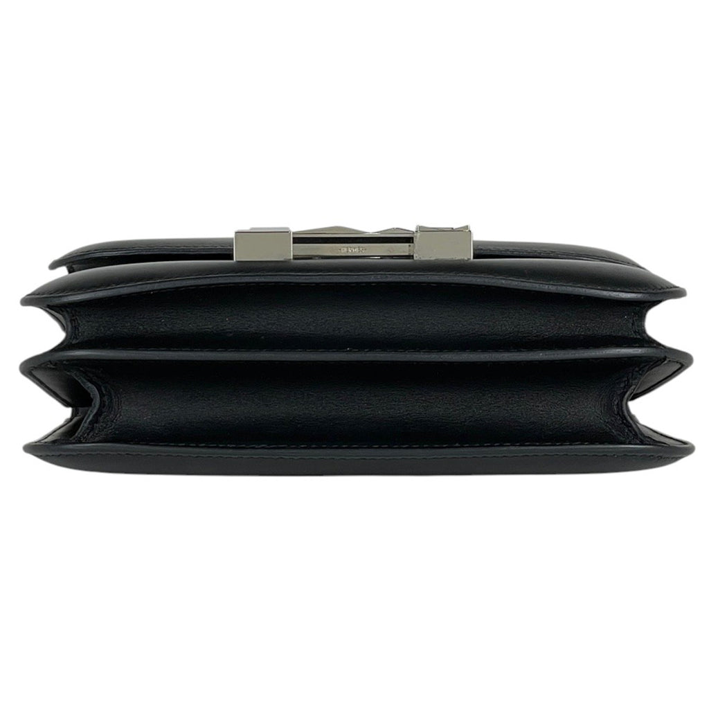 エルメス コンスタンス 18 ミニ スタジオ ショルダーバッグ レザー ブラック レディース 【中古】brbag