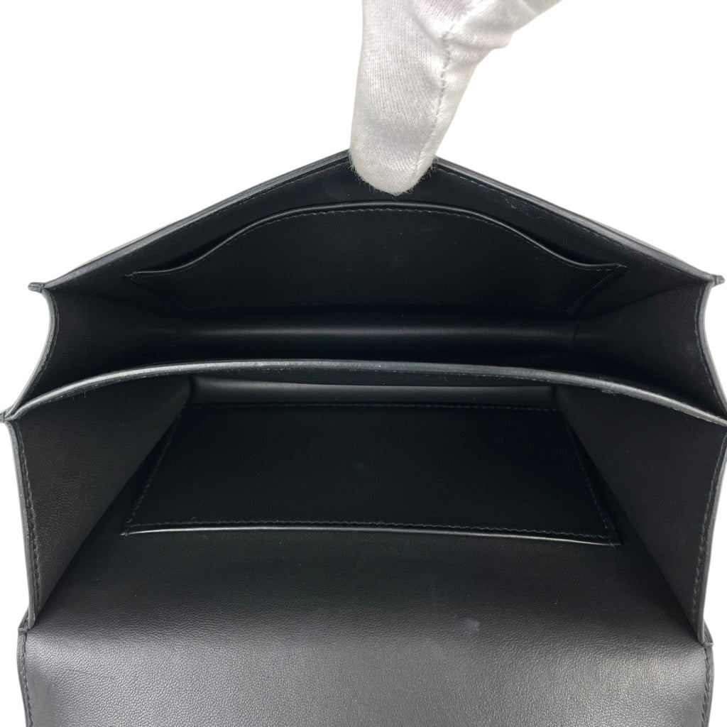 エルメス コンスタンス 18 ミニ スタジオ ショルダーバッグ レザー ブラック レディース 【中古】brbag