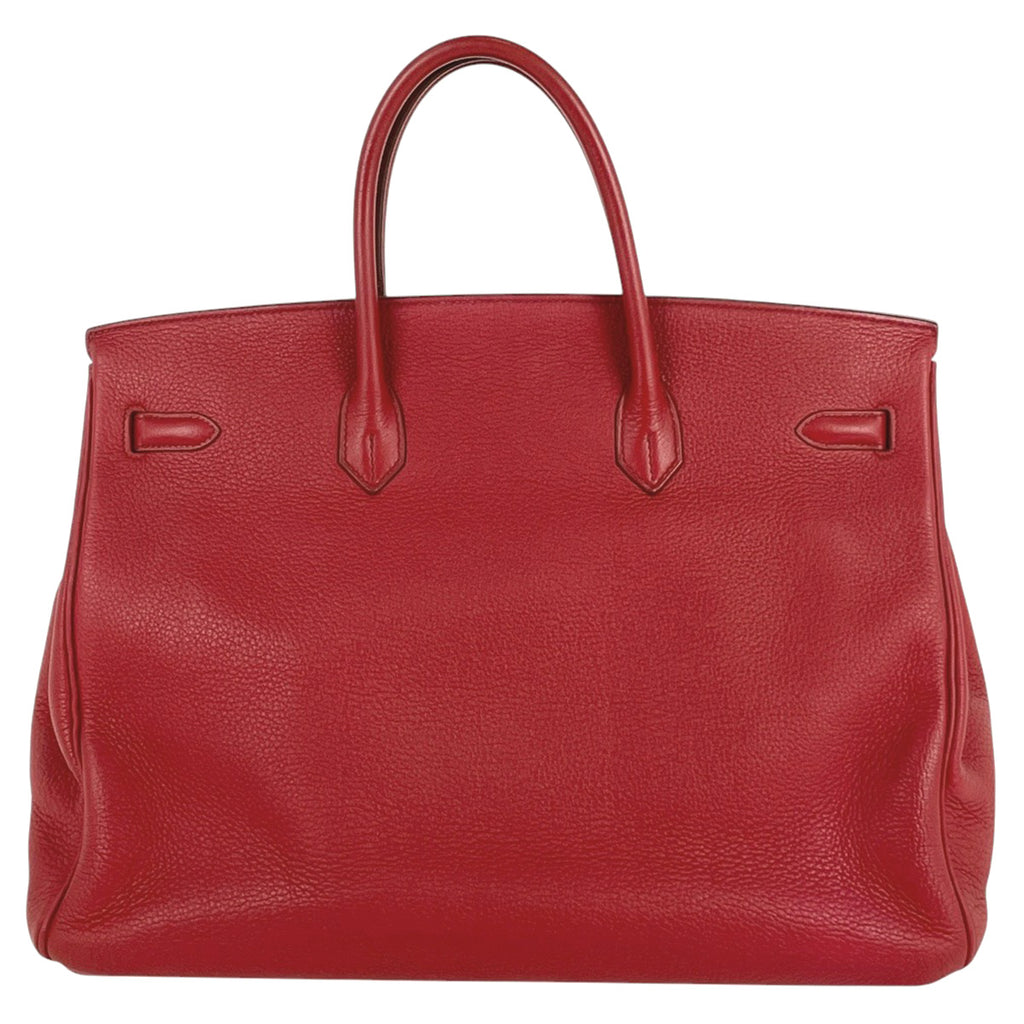 エルメス バーキン 40 ハンドバッグ トリヨンクレマンス レッド □O レディース 【中古】brbag