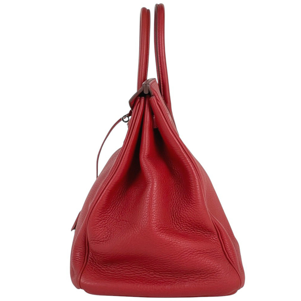 エルメス バーキン 40 ハンドバッグ トリヨンクレマンス レッド □O レディース 【中古】brbag
