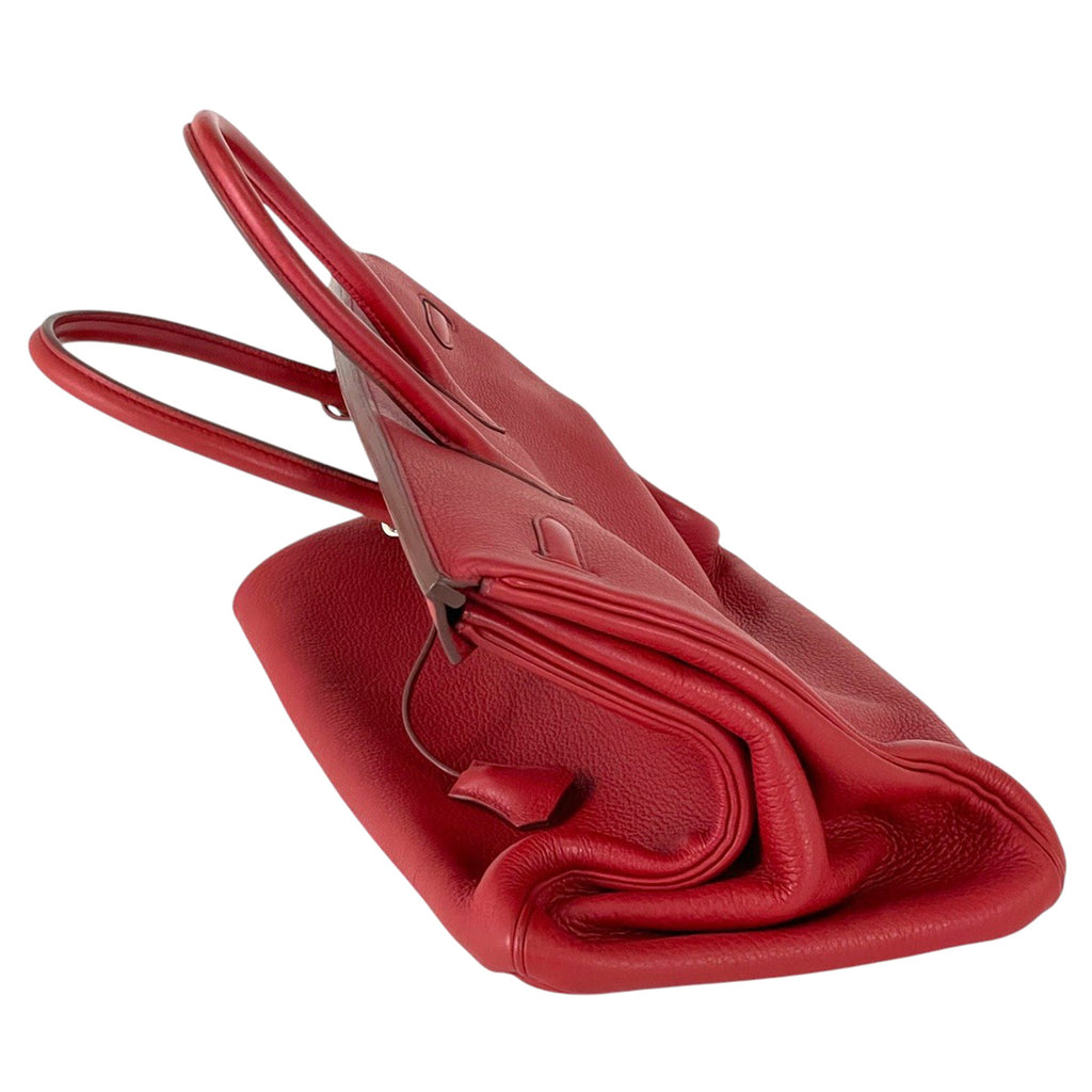エルメス バーキン 40 ハンドバッグ トリヨンクレマンス レッド □O レディース 【中古】brbag