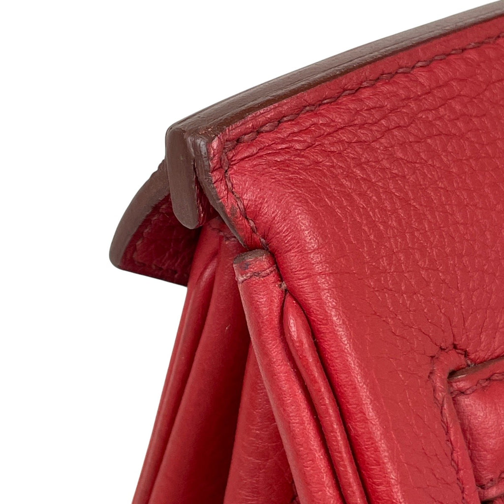 エルメス バーキン 40 ハンドバッグ トリヨンクレマンス レッド □O レディース 【中古】brbag