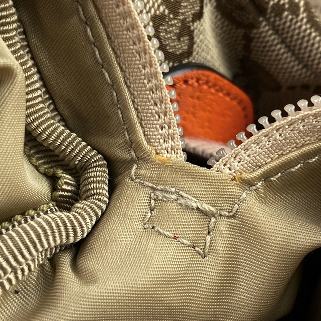 グッチ GG柄 リュックサック THE ＮORTH FACE バックパック リュック GGキャンバス ベージュ オレンジ 650294 レディース 【中古】brbag