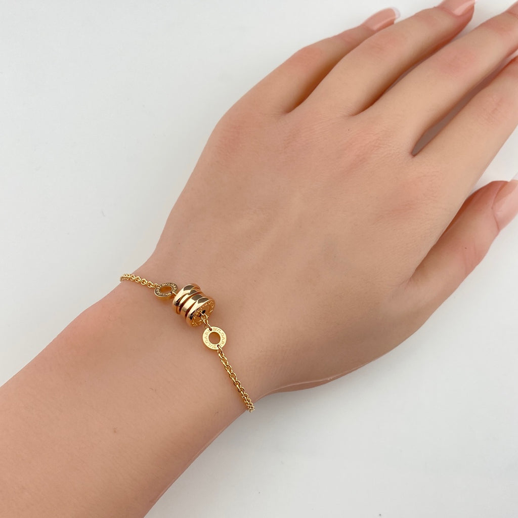 ブルガリ ビーゼロワン ブレスレット PG ピンクゴールド 腕輪 ブレスレット 750 レディース 【中古】brjwl