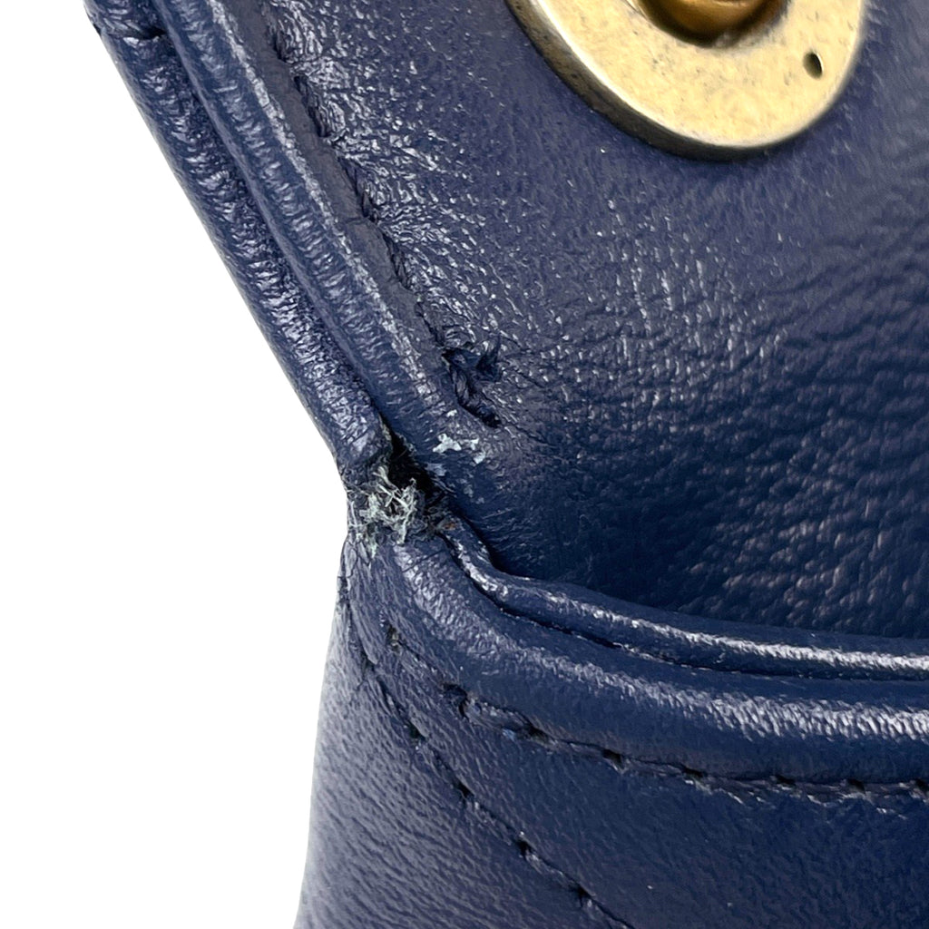 シャネル ココマーク ハンドバッグ 2WAY ショルダーバッグ ハンドバッグ レザー ブルー レディース 【中古】brbag