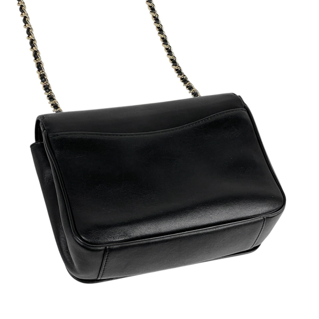 シャネル ココマーク チェーン ショルダーバッグ ショルダーバッグ レザー ブラック レディース 【中古】brbag