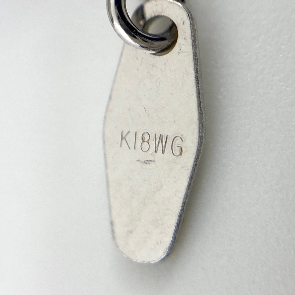 ダイヤモンド デザインネックレス WG ホワイトゴールド ペンダントハートモチーフ ネックレス K18 WG ダイヤモンド レディース 【中古】nbjwl