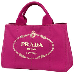 プラダ カナパ トート ハンドバッグ トートバッグ キャンバス ピンク BN2439 レディース 【中古】brbag