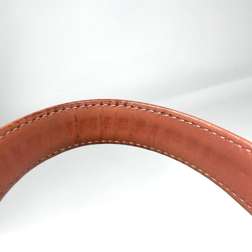 シャネル ココマーク トートバッグ ショルダーバッグ パンチング No.5 エナメル トートバッグ パテントレザー オレンジ レディース 【中古】brbag