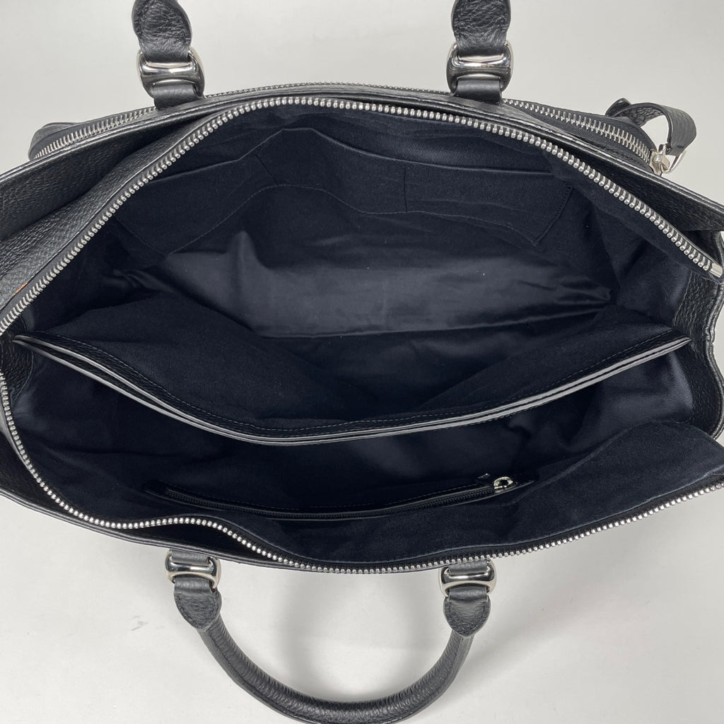 バリー ロゴ ビジネスバッグ 2WAY ショルダーバッグ ビジネスバッグ レザー ブラック メンズ 【中古】brbag