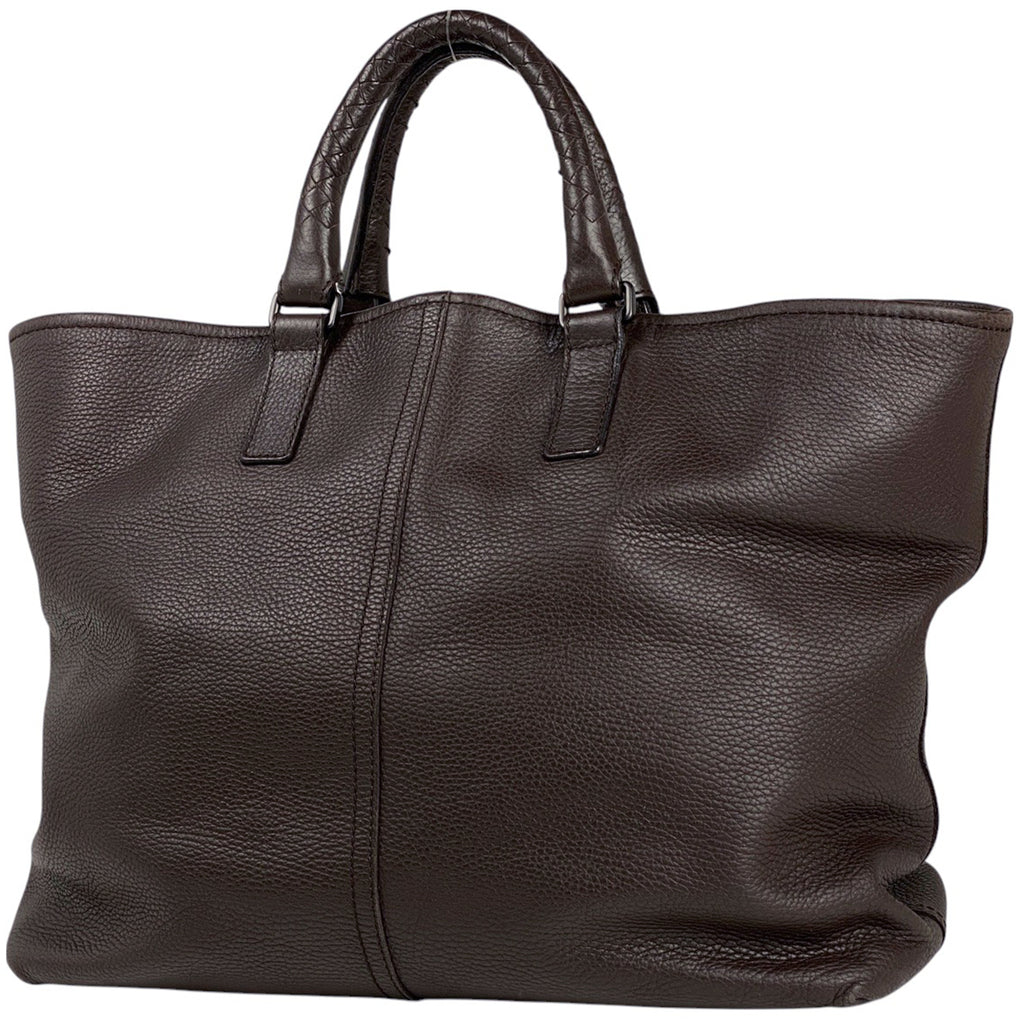 ボッテガヴェネタ イントレチャート トートバッグ ハンドバッグ トートバッグ レザー ブラウン レディース 【中古】brbag
