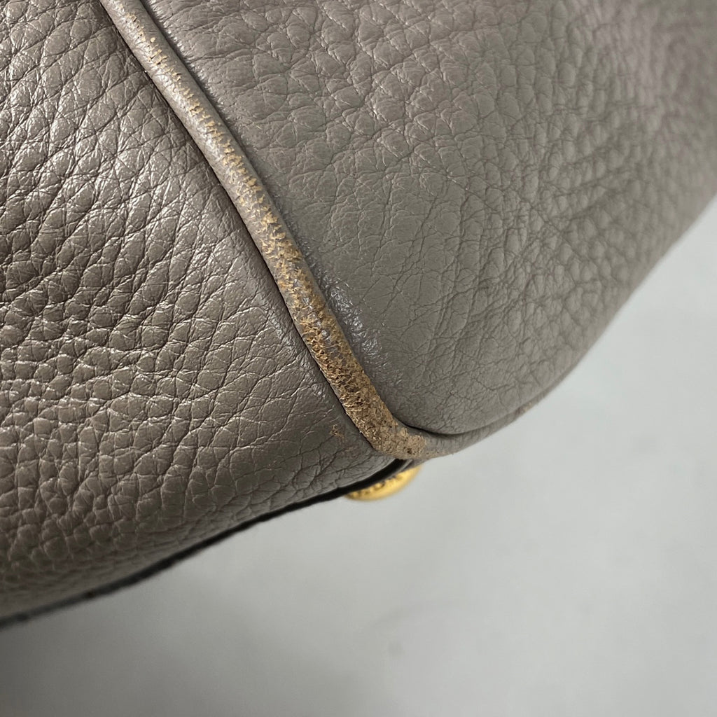 プラダ ロゴ ハンドバッグ ショルダーバッグ ハンドバッグ レザー グレージュ BL0862 レディース 【中古】 brbag