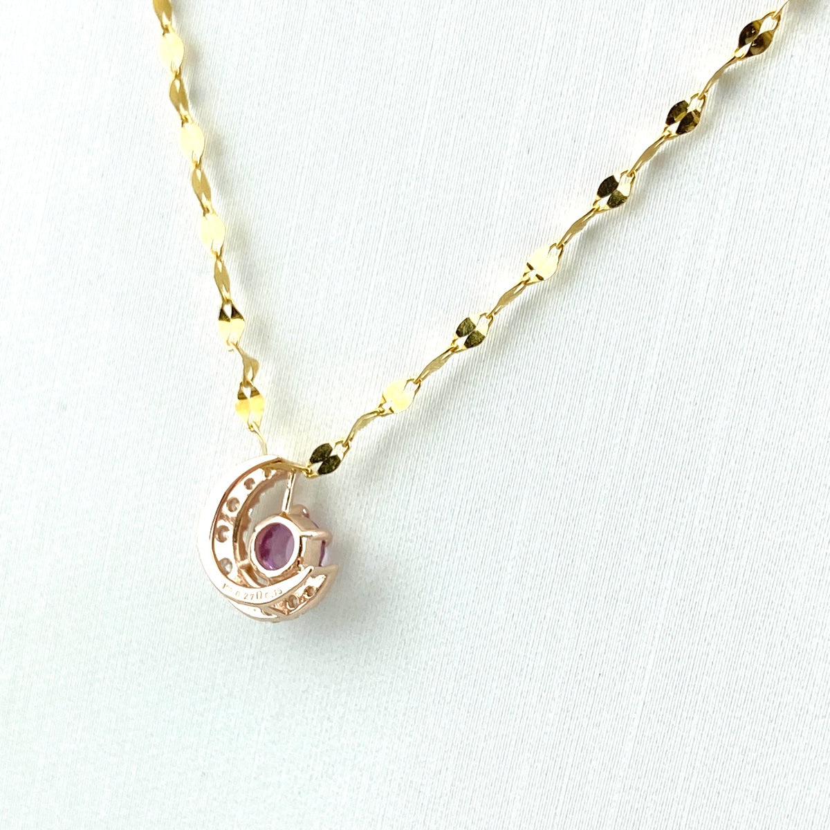 美品　エムズコレクション　ピンクサファイア　ネックレス　ペンダント M'S COLLECTION エムズコレクション ネックレス レディース