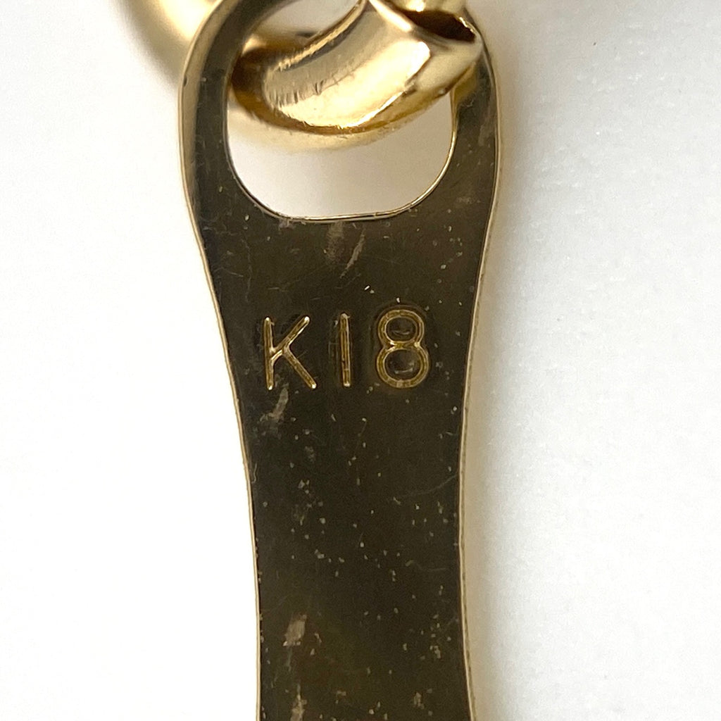 メレダイヤ デザインネックレス YG イエローゴールド ペンダント ネックレス K18 ダイヤモンド レディース 【中古】nbjwl