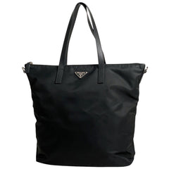プラダ ロゴプレート トートバッグ ショルダーバッグ トートバッグ ナイロン ネロ(ブラック) レディース 【中古】brbag