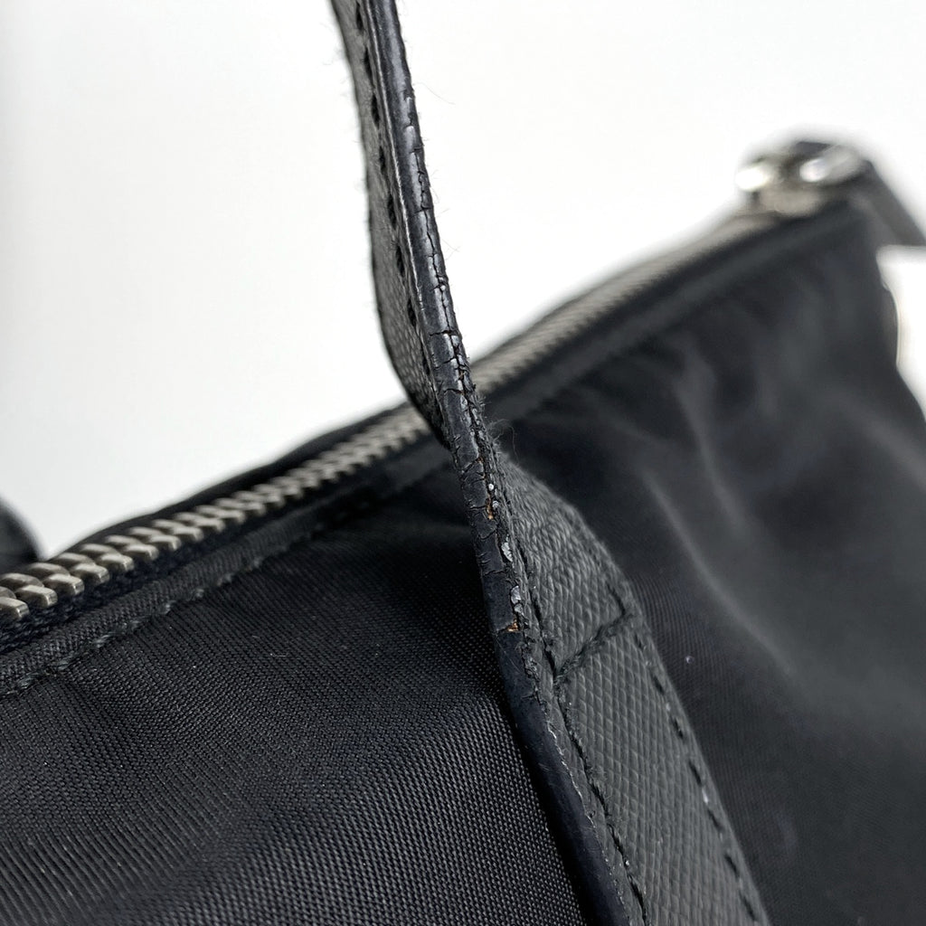 プラダ ロゴプレート トートバッグ ショルダーバッグ トートバッグ ナイロン ネロ(ブラック) レディース 【中古】brbag