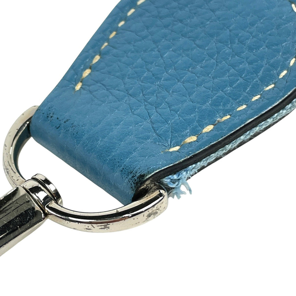 エルメス エヴリン 1 GM パンチング Hロゴ ショルダーバッグ トリヨンクレマンス ライトブルー □J レディース 【中古】brbag