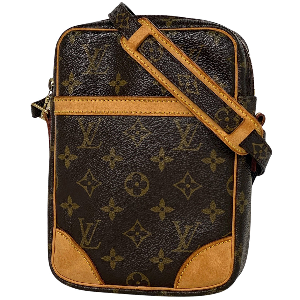 ルイ・ヴィトン ダヌーブ 斜め掛け ショルダーバッグ モノグラム ブラウン M45266 レディース 【中古】brbag