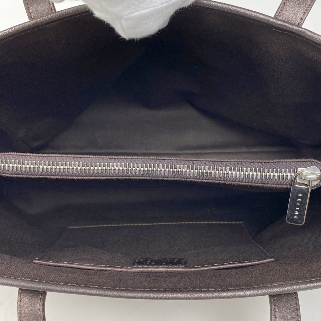 セリーヌ Cマカダム柄 ハンドバッグ 手提げ ハンドバッグ キャンバス ブラウン レディース 【中古】brbag