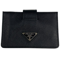 プラダ ロゴプレート カードケース カード入れ レザー ネロ(ブラック) 1M1211 レディース 【中古】brbag