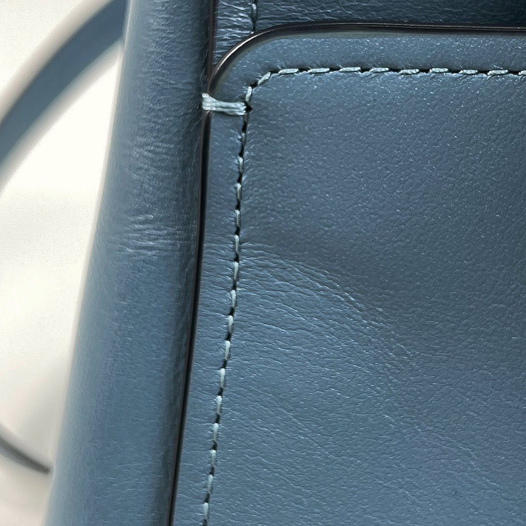 コーチ ロゴ ハンドバッグ 2WAY ショルダーバッグ ハンドバッグ レザー ライトブルー 31916 レディース 【中古】brbag