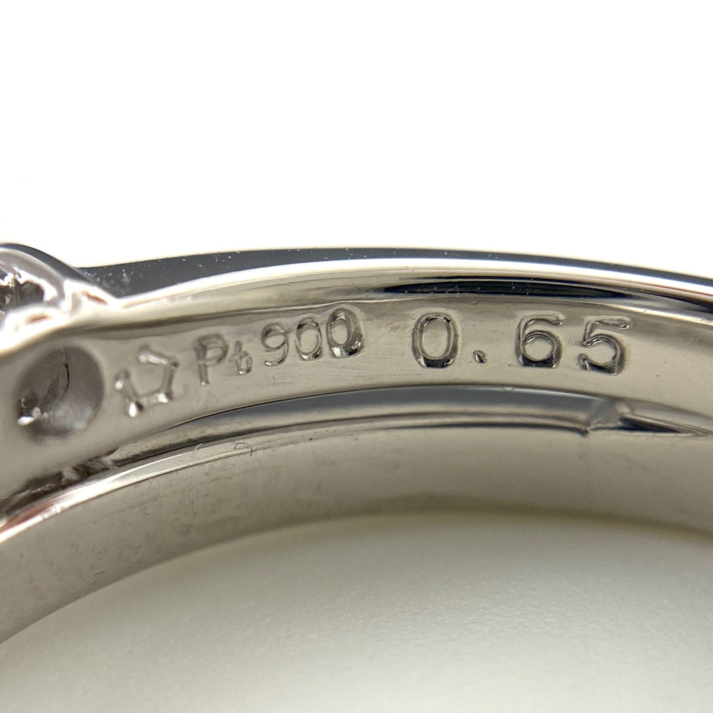 星の砂 メレダイヤ デザインリング プラチナ 指輪 リング 11号 Pt900 ダイヤモンド レディース 【中古】brjwl