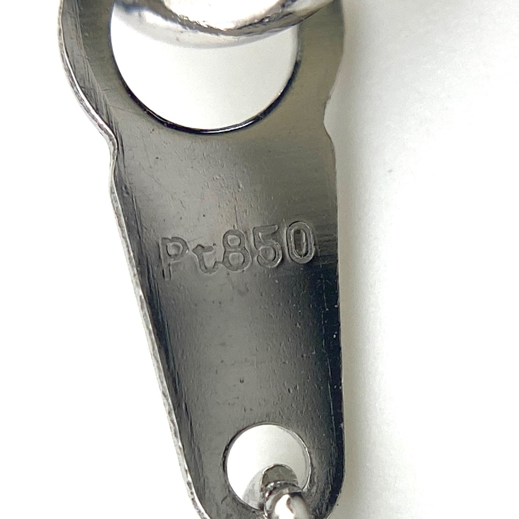 エメラルド デザインネックレス プラチナ ペンダント メレダイヤ ネックレス Pt900 Pt850 エメラルド レディース 【中古】nbjwl