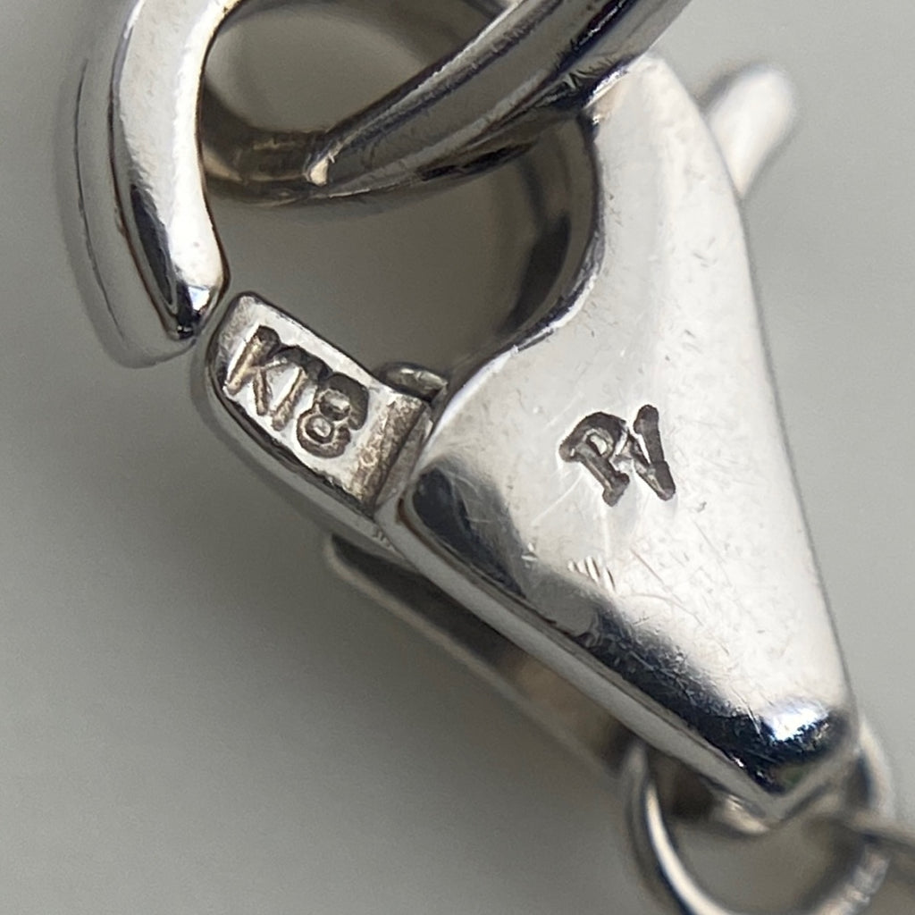 ポンテヴェキオ ハートモチーフ デザインネックレス ペンダント メレダイヤ ネックレス K18 ダイヤモンド レディース 【中古】brjwl