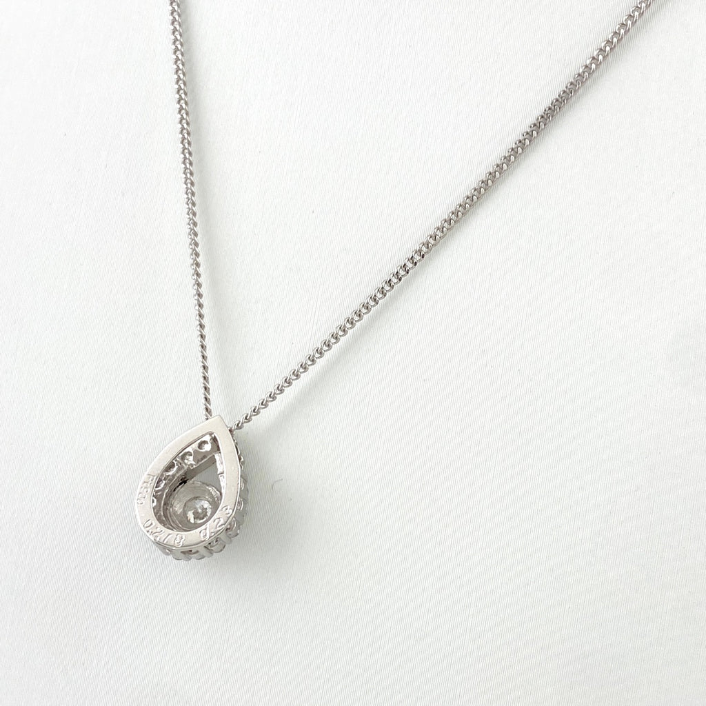 ダイヤモンド デザインネックレス プラチナ ペンダント ネックレス Pt900 Pt850 ダイヤモンド レディース 【中古】nbjwl