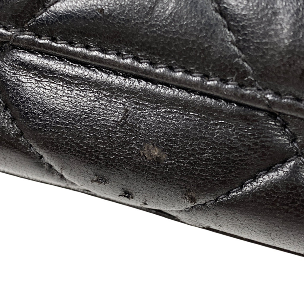 シャネル ココマーク チェーン ショルダーバッグ マトラッセ ショルダーバッグ レザー ブラック レディース 【中古】brbag