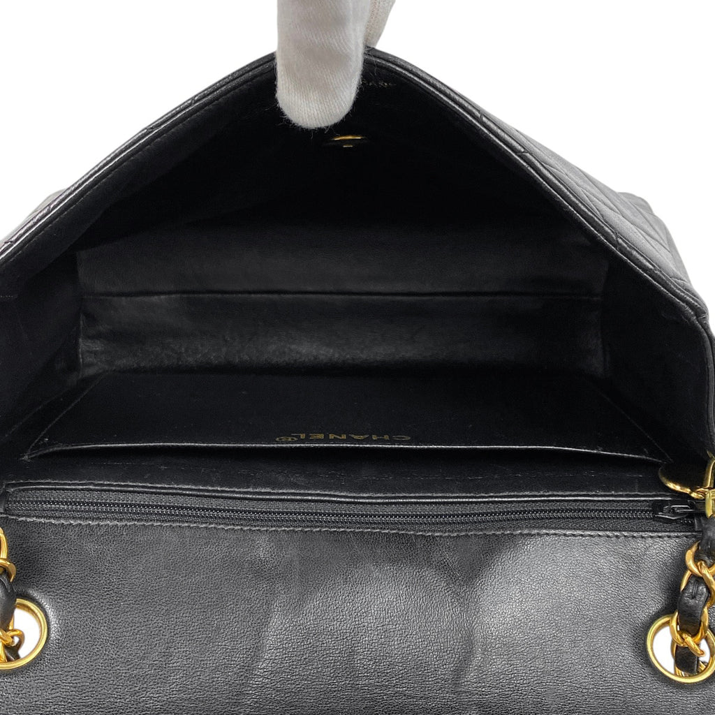 シャネル ココマーク チェーン ショルダーバッグ マトラッセ ショルダーバッグ レザー ブラック レディース 【中古】brbag