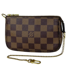 ルイ・ヴィトン ミニ ポシェット アクセソワール メイク コスメ アクセサリーポーチ ダミエ ブラウン N58009 レディース 【中古】brbag