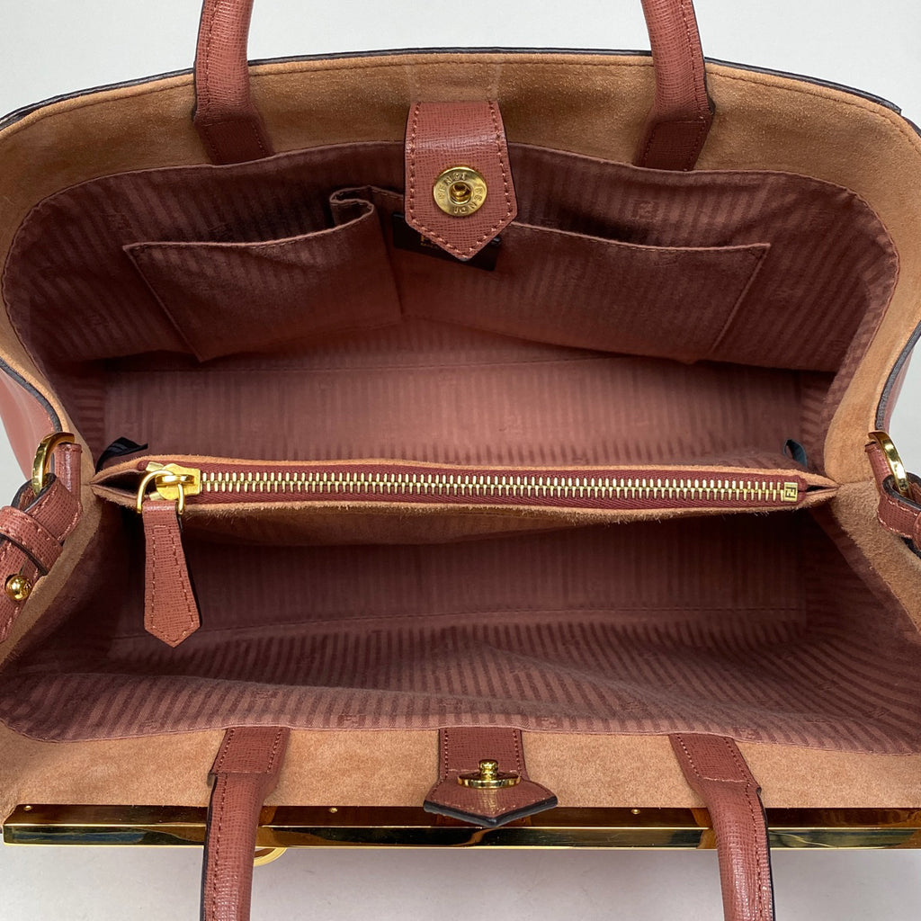 フェンディ トゥージュール 2WAY ショルダーバッグ ハンドバッグ レザー ピンク 8BH250 レディース 【中古】brbag