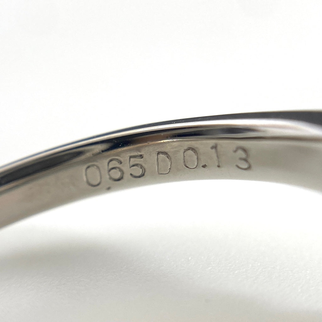 オパール デザインリング プラチナ 指輪 メレダイヤ リング 11.5号 Pt900 オパール ダイヤモンド レディース 【中古】nbjwl