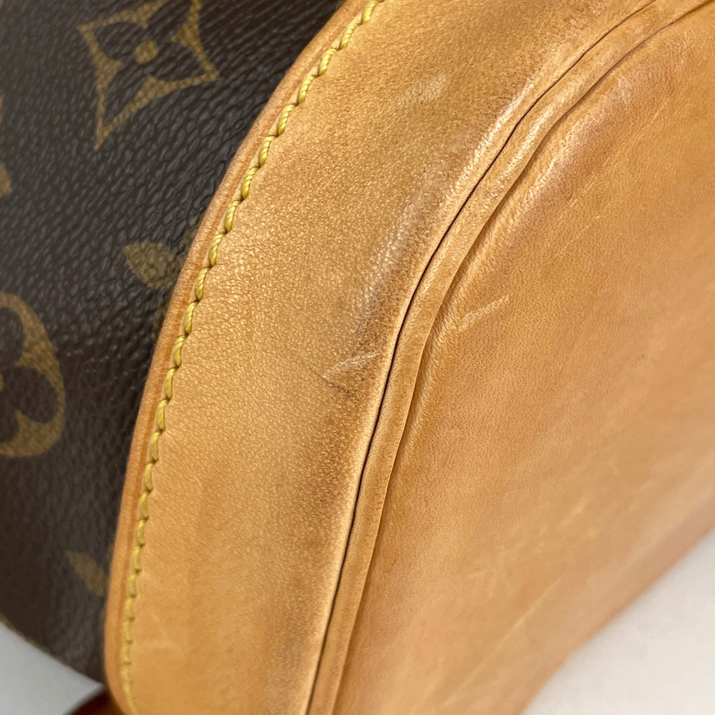 ルイ・ヴィトン モンスリ MM バックパック デイパック リュック モノグラム ブラウン M51136 レディース 【中古】brbag