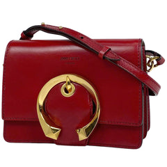 ジミーチュウ マデリン ショルダーバッグ マドライン ショルダーバッグ レザー レッド レディース 【中古】 brbag