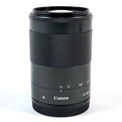 キヤノン Canon EF-M 55-200mm F4.5-6.3 IS STM ブラック 一眼カメラ用レンズ（オートフォーカス） 【中古】