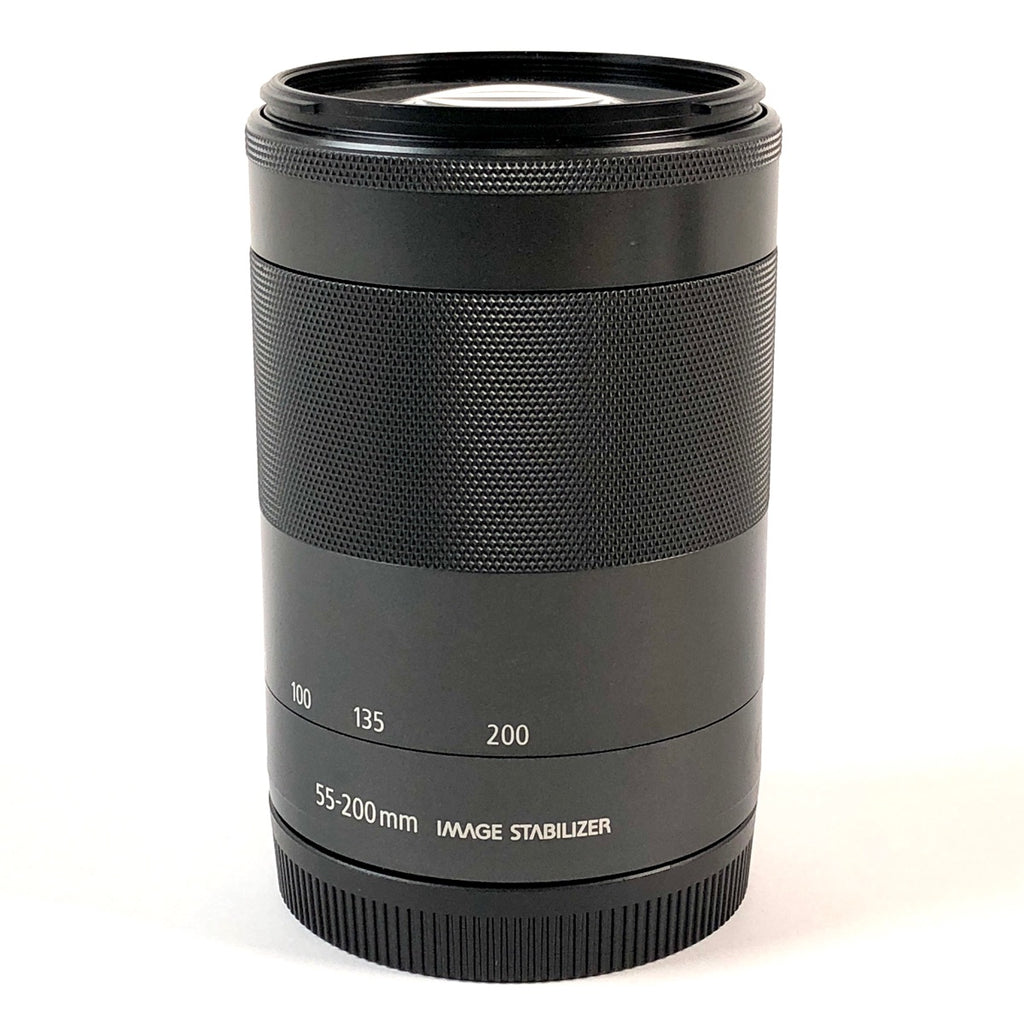 キヤノン Canon EF-M 55-200mm F4.5-6.3 IS STM ブラック 一眼カメラ用レンズ（オートフォーカス） 【中古】