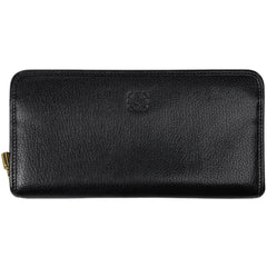 ロエベ アナグラム 長財布 ラウンドファスナー 長財布 レザー ブラック レディース 【中古】 brbag