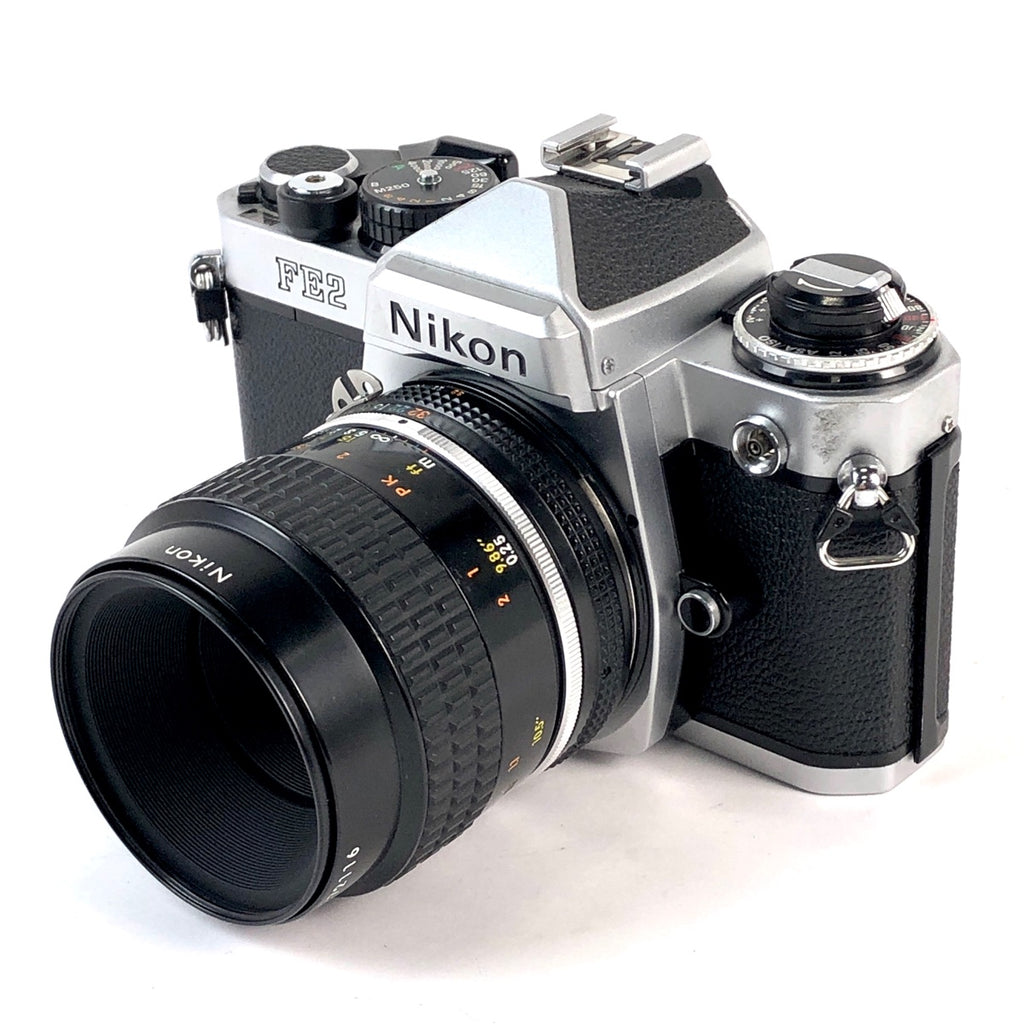 ニコン Nikon FE2 + Ai-S Micro-NIKKOR 55mm F2.8 ［ジャンク品］ フィルム マニュアルフォーカス 一眼レフカメラ 【中古】