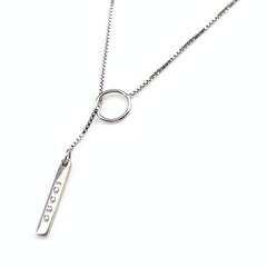 グッチ ラリアット ネックレス WG ホワイトゴールド ペンダント ネックレス 750 レディース 【中古】 
 ラッピング可