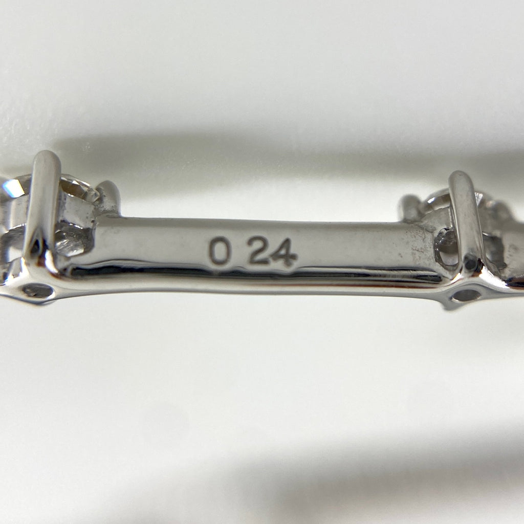クロスモチーフ デザインネックレス プラチナ ペンダント メレダイヤ ネックレス K18 WG ダイヤモンド レディース 【中古】nbjwl