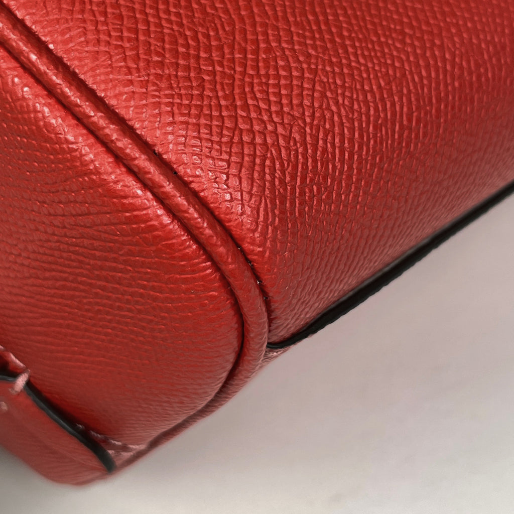コーチ ロゴ ハンドバッグ 2WAY ショルダーバッグ ハンドバッグ レザー レッド CA202 レディース 【中古】brbag