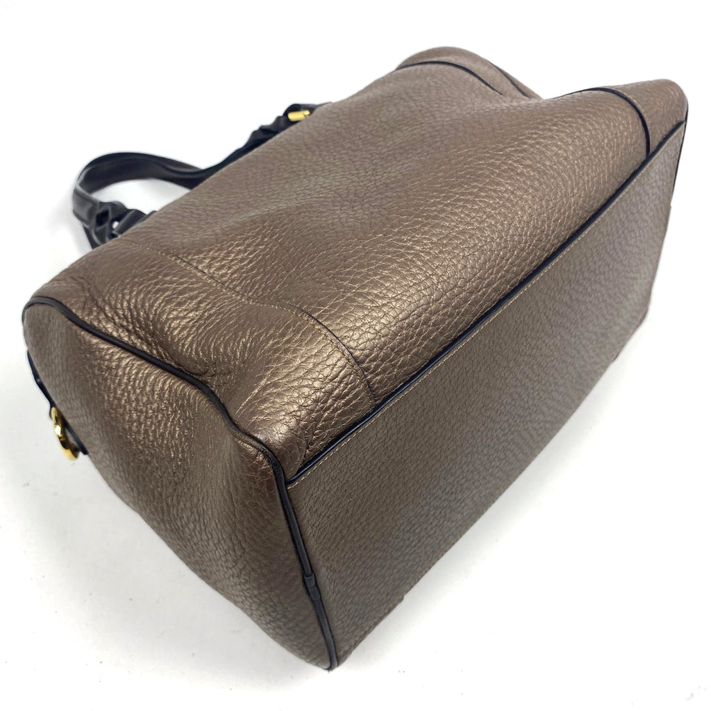 ロエベ アナグラム ハンドバッグ 2WAY ショルダーバッグ ハンドバッグ レザー ブラウン レディース 【中古】brbag