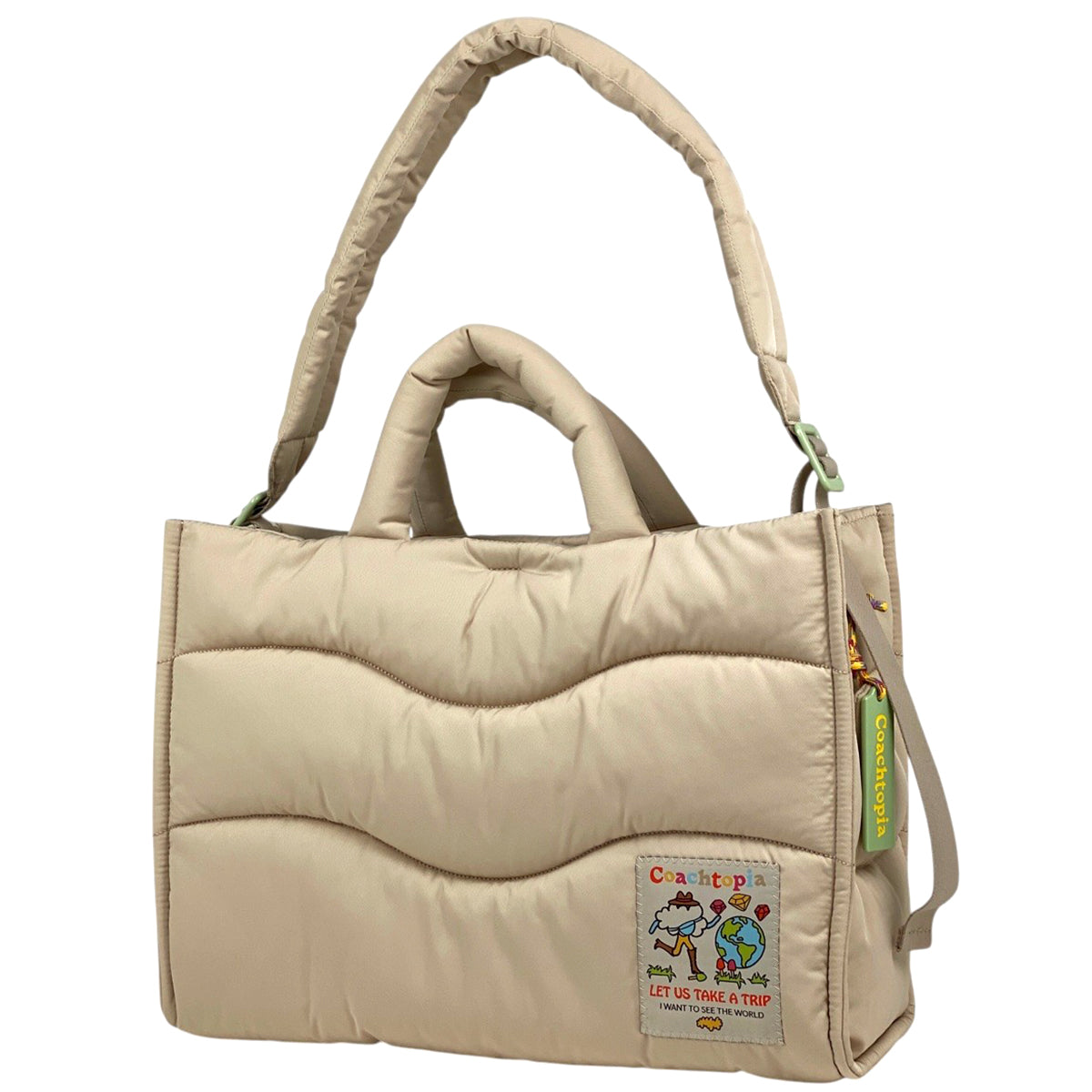 コーチトピア／ループ トート・リサイクル ポリエステル (CQ057 BLK) コーチトピア／ループ トート・リサイクル ポリエステル (CQ057